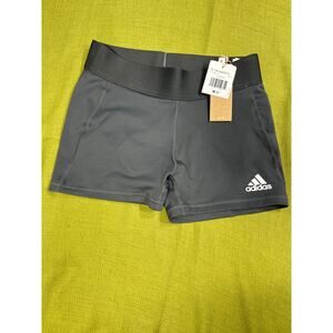 New Adidas Women Techfit Volleyball Short Tights Grey 3" MED
